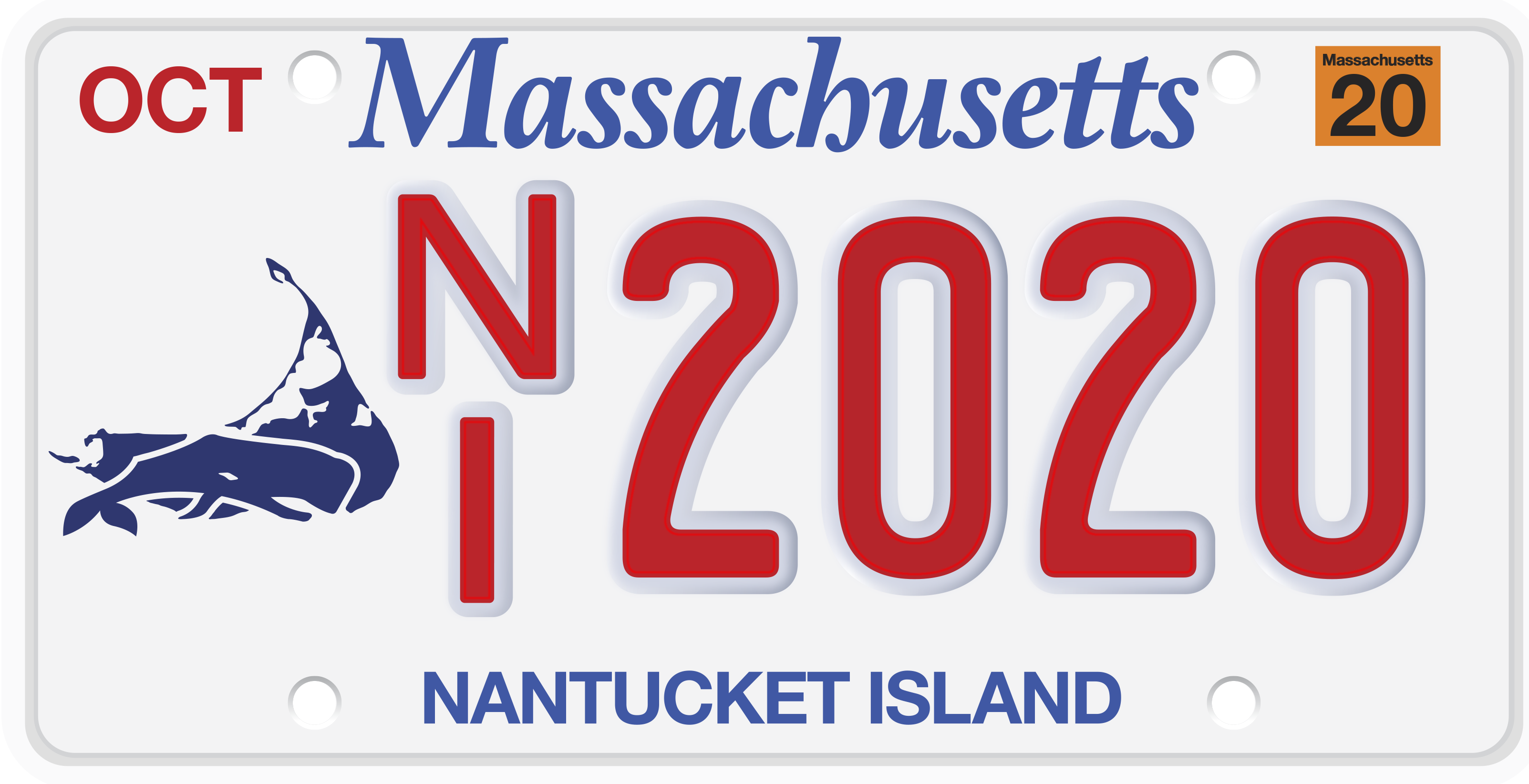 The Nantucket License Plate